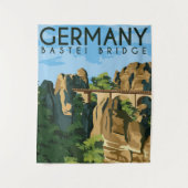 Duitsland Bastei Bridge Wandkleed (Voorkant)