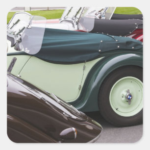 Duitsland, Bayern-Beieren, München. BMW Welt Car 4 Vierkante Sticker