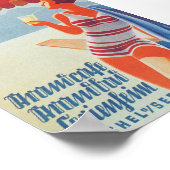Duitsland, Beach, Vintage Travel Poster (Hoek)