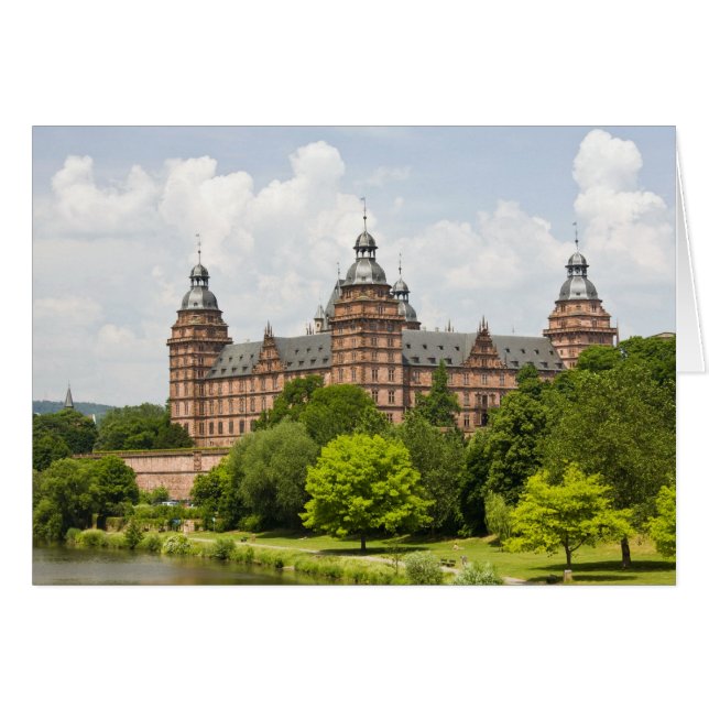 Duitsland, Beieren, Bayern, Aschaffenburg. Kasteel (Voorkant Horizontaal)