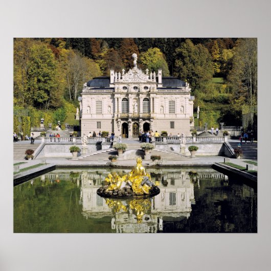Duitsland, Beieren, Linderhof Castle. Linderhof Poster (Voorkant)