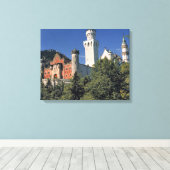 Duitsland, Beieren, Neuschwanstein Castle. Canvas Afdruk (Insitu (Houten vloer))