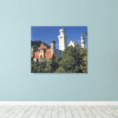 Duitsland, Beieren, Neuschwanstein Castle. Canvas Afdruk (Insitu (Houten vloer))
