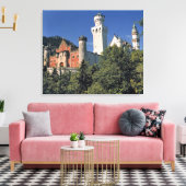 Duitsland, Beieren, Neuschwanstein Castle. Canvas Afdruk (Insitu (Woonkamer))