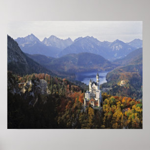 Duitsland, Beieren, Neuschwanstein Castle. Koning Poster