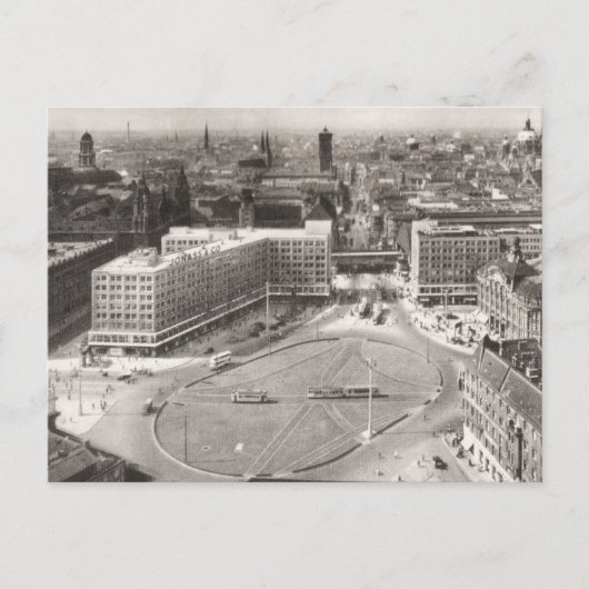 Duitsland, Berlijn Alexanderplatz Briefkaart (Voorkant)