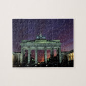 Duitsland, Berlijn. Brandenburger Gate 's nachts. Legpuzzel (Horizontaal)