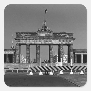  Duitsland Berlijn Brandenburgse poort 1970 Vierkante Sticker