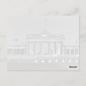 Duitsland Berlijn Brandenburgse poort Briefkaart (Achterkant)