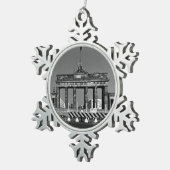  Duitsland Berlijn Brandenburgse poort Tin Sneeuwvlok Ornament (Rechts)