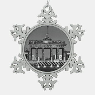 Duitsland Berlijn Brandenburgse poort Tin Sneeuwvlok Ornament