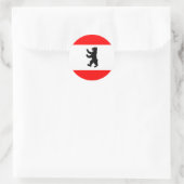 Duitsland Berlijn Hoogwaardige vlag Ronde Sticker (Tas)