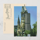 Duitsland, Berlijn, Koerustendamm, Wilhelm Kirche Briefkaart (Voorkant / Achterkant)