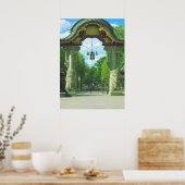 Duitsland, Berlijn, Zoo, Elephant Entrance Poster (Keuken)