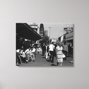  Duitsland Berlijnse kurfürstendamm avenue Canvas Afdruk