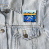  Duitsland Berlijnse muur Vierkante Button 5,1 Cm (In situ)