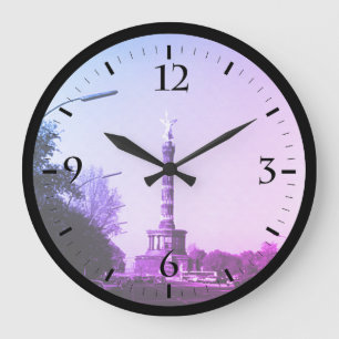 Duitsland Berlin 17th June Street Large Grote Klok