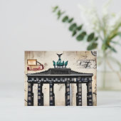  Duitsland Berlin Brandenburger Tor schets Briefkaart (Staand voorkant)
