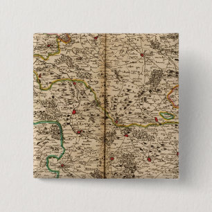 Duitsland bossen vierkante button 5,1 cm