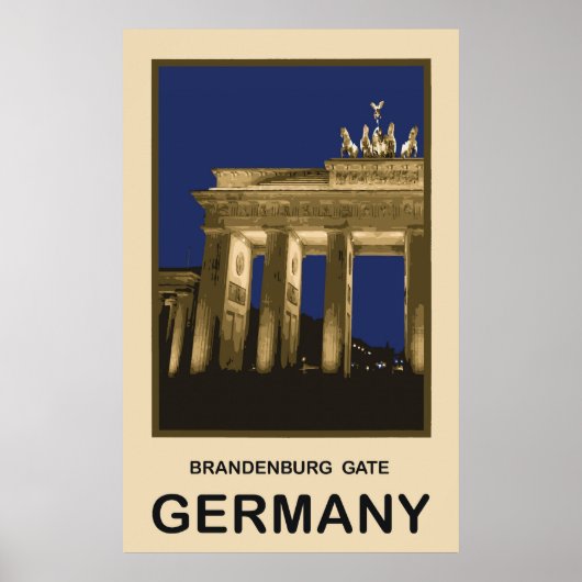 Duitsland Brandenburgse poort Poster (Voorkant)