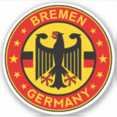 Duitsland, Bremen Sticker (Voorkant)