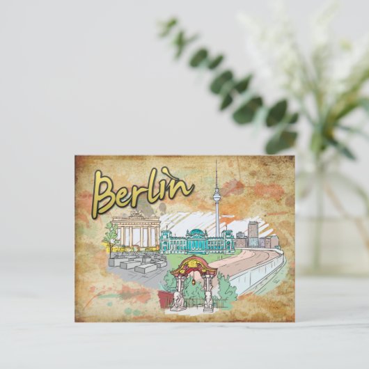 Duitsland Briefkaart van Berlijn (Staand voorkant)
