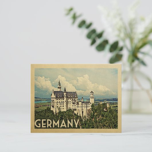 Duitsland Briefkaart Vintage Travel (Staand voorkant)
