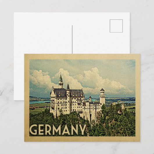 Duitsland Briefkaart Vintage Travel (Voorkant / Achterkant)