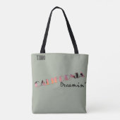 Duitsland Californische vriendschap Silhouette Tim Tote Bag (Achterkant)