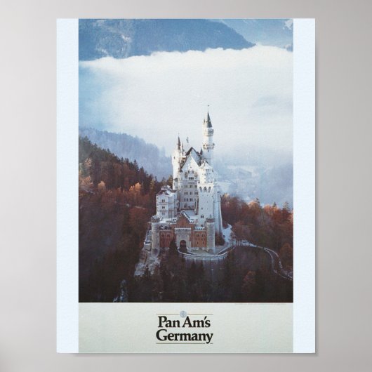 Duitsland Castle in de bergen Poster (Voorkant)