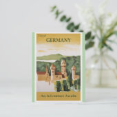 Duitsland  Castle Travel poster Briefkaart (Staand voorkant)