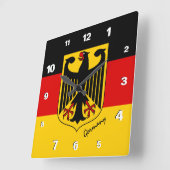 Duitsland Clock, patriottisch huis, Duitse vlag Vierkante Klok (Hoek)