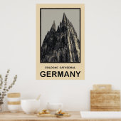 Duitsland Cologne Cathedral Poster (Keuken)