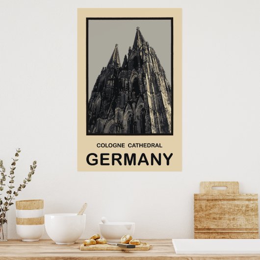 Duitsland Cologne Cathedral Poster (Keuken)