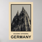 Duitsland Cologne Cathedral Poster (Voorkant)