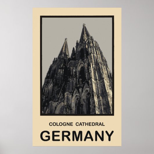 Duitsland Cologne Cathedral Poster (Voorkant)