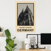 Duitsland Cologne Cathedral Poster (Thuiskantoor)