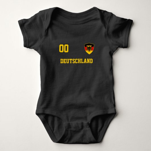 Duitsland Custom Name&Number Jersey Football Romper (Voorkant)