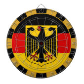 Duitsland dartboard en Duitse vlag/spelraad Dartbord (Voorkant)