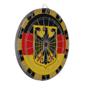 Duitsland dartboard en Duitse vlag/spelraad Dartbord (Voorkant Links)