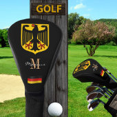 Duitsland, de Duitse vlag Monogrammed Golf Clubs H Golfheadcover