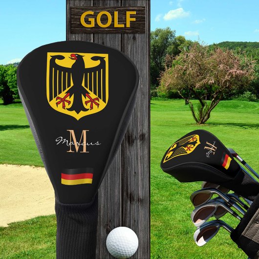 Duitsland, de Duitse vlag Monogrammed Golf Clubs H Golfheadcover