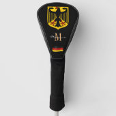Duitsland, de Duitse vlag Monogrammed Golf Clubs H Golfheadcover (Voorkant)