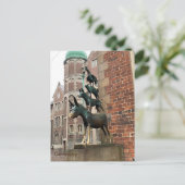 Duitsland, de muzikanten van Bremen. Briefkaart (Staand voorkant)