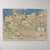Duitsland, de prachtige landkaart  poster (Voorkant)