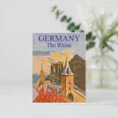 Duitsland, de Rijn, de middeleeuwse fort, Briefkaart (Staand voorkant)