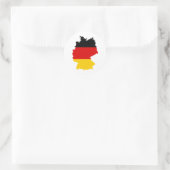 Duitsland DE Ronde Sticker (Tas)