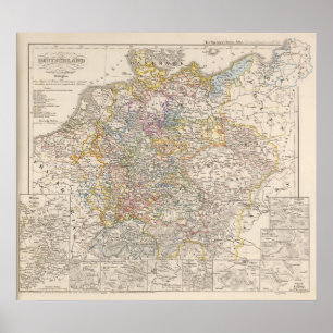 Duitsland destijds de 30-jarige oorlog poster