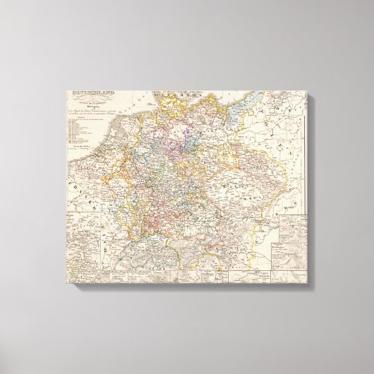 Duitsland destijds de dertig jaar oude oorlog canvas afdruk (Voorkant)