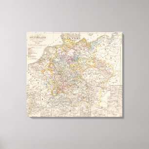 Duitsland destijds de dertig jaar oude oorlog canvas afdruk